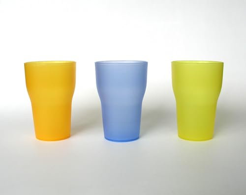 DEMOLLI SET DA 6 BICCHIERI in POLIPROPILENE COLORE ARANCIONE - 33CL 12x8cm (Altezza x Diametro)