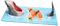 Shark Sushi Plate - Ceramic Sushi Plate | Creative Serving Plate In Shark Shape | Crockery in Hungry Shark Design | Rectangular Cheese Board for Dining Tables, Serving in the Kitchen, Decoration etc.