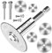 LitKiwi 8PCS Rotary Drill Saw Blades(with 1PCS 1/4 Hex Shank,1PCS 1/8 Round Shank,1PCS 1/4 Round Shank),HSS Saw Disc Wheel Cutting Blades for Drills Rotary Tools