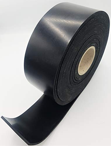 Gummistreifen mit GEWEBEEINLAGE - 2mm dick - LÄNGE + BREITE wählen - AUSWAHL: 60mm x 700mm x 2mm | faserverstärkte Gummileiste Gummi-Matte-Platte Vollgummi Schürfleiste Hartgummi