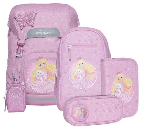 Beckmann Classic Schoolbag Set 6-teilig 22L Rosie