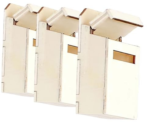 TOYANDONA 3pièces Mini Mailbox Décoratif pour Maison De Poupée Accessoires Miniatures Et Personnalisables pour Décoration De Maison