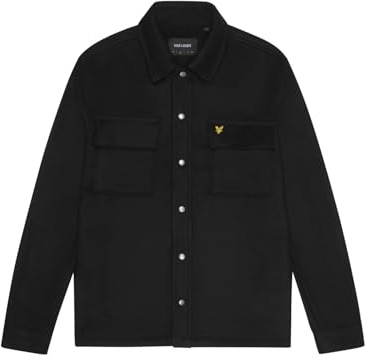 Lyle & Scott Herren-Overshirt aus gebürstetem Material, leichte Freizeitjacke