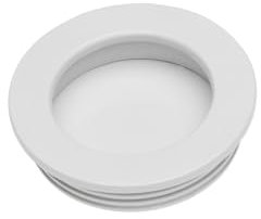 GTV Round Recessed Kitchen Bedroom Door Handle B224 (White)