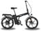 20-inch Folding Electric Bike with Removable Battery, Quick-Fold Design, Rear Carrier, Tool Kit, Mud Guards, Black