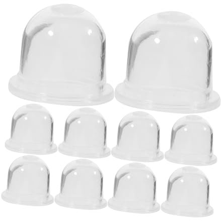 YARNOW 10pezzi Tazze Olio Trasparenti per Carburatore Tosaerba Sostitutive Facili da Installare Ricambi Multifunzionali per Tagliaerba Scoppio Pratiche e Compatte per Manutenzione Giardin