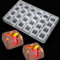 Moule à chocolat en polycarbonate pour fabrication de chocolat, bougie de soja sans BPA, durable, facile à démouler, antiadhésif (24 carrés)