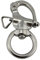 ASHLUYAK Girelle rotonde in acciaio inox a sgancio rapido Grillo per barche marine ancore catena occhio Grillo girevole gancio a scatto Hardwar