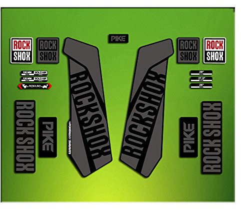 Pegatinas HORQUILLA Rock Shox Pike 2016 ELX24 Stickers Aufkleber AUTOCOLLANT Decals Bicicleta Cycle MTB Bike 26 Y 27.5 Negro/Black