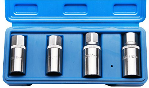 Herkules Werkzeuge 4-tlg. Steckschlüssel Satz, Stehbolzen Ausdreher, Gewinde 1/2, 6.8, 10, 12mm