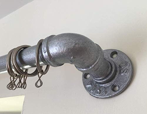 Vintage curtain rail/pole made from industrial galvanised 3/4 iron pipe*** up to 50% off our complete range ***