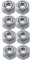 8pk M10 écrous de roue de remorque conique pour Suspension moyeu M10x1.25 Fil