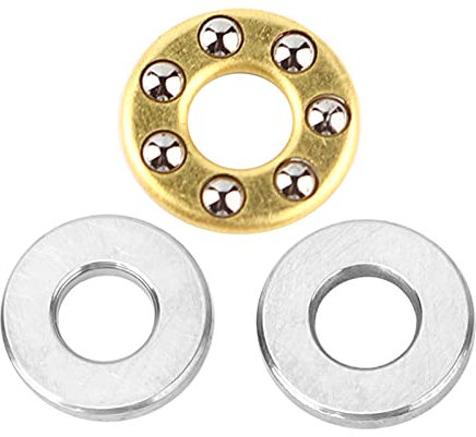 10 Stück Miniatur-Axial-Kugellager Hochpräzise Single Direction Flachstahllager für die industrielle Produktion(F3-8M 3 * 8 * 3.5mm)