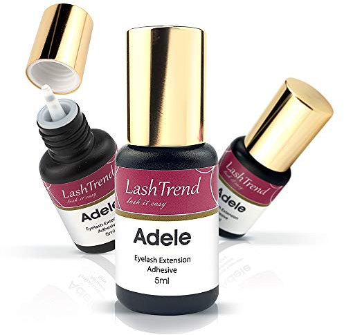 Wimpernkleber LashTrend - Adele 5 ml (schwarz), Trocknungszeit: 1 Sekunde, Bindungsstärke: 6 bis 8 Wochen | Extension Glue | Wimpernverlängerung