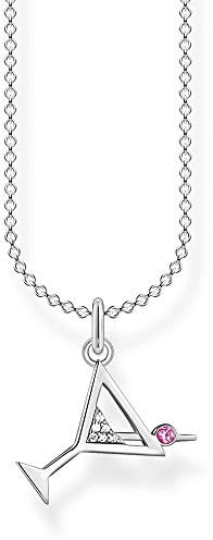 Thomas Sabo Damen Halskette Cocktail 925 Sterlingsilber, 38-45 cm Länge