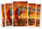 Needzo Heilige Gebetskarten Michael der Erzengel, laminierter Karton mit Schutzschrift, inspirierende christliche Geschenke (5 Stück) 5,7 x 9,5 cm