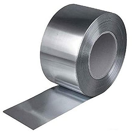 JINTEXIN Edelstahlstreifen, 304 Edelstahl, Stahlblech, 0,25 mm x 300 mm, Flach, Rolle oder Flach