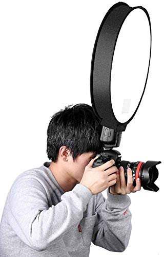 JTRHD Umbrella Softbox Soft Mini Flash Bounce Diffuser Cap for On Camera or Off Camera Flash for Photography Photo Studio (Color : Black, Size : 40cm)