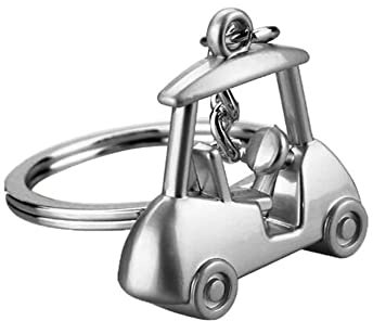 ARFUKA Schlüsselanhänger Golfwagen Anhänger Autoschlüsselanhänger Metall Keychain Schlüsselring Geburtstag Valentinstag Weihnachtsgeschenke für Frauen und Männer