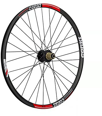 Corki Cycles Hinterrad 29 Zoll 622-19/8,9,10 Fach schwarz 6 Loch Speichen für Felgenbremse-Alufelge Aluminium für Mountainbike