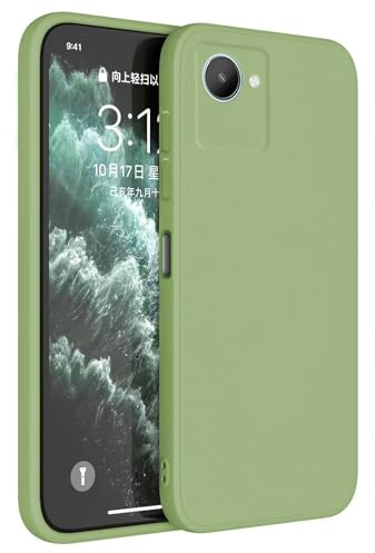 Topme Handyhülle Hülle Fur Realme C30 / Realme Narzo 50i Prime (6.5 Inches) Case Schutzhülle, Hautschutz Aus TPU Silikonhülle - Matcha-Grün
