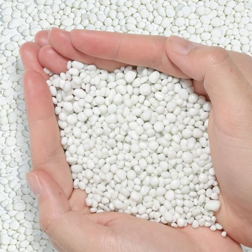 T4U Getrommelte Aquarium Kies Schwarz 900g, Unregelmäßig Geformte Felskiesel Kieselsteine Deko, Selbstgemachte Polierte Steine für Pflanzen Kies für Erde Dekosteine für Vasen, 4–6 mm Aquarienkies DIY
