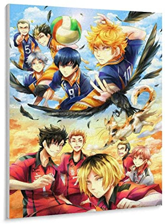 Puzzle 1000 Teile Anime Haikyuu Poster PapierKinderspielzeug Dekompressionsspiel（50x70cm）-469