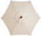 Chyuan Cubierta de Repuesto para sombrilla de Exterior, Cubierta de Repuesto para sombrilla de jardín, para Exteriores,sombrilla de jardín (Beige, 3 Metros/8 Costillas)