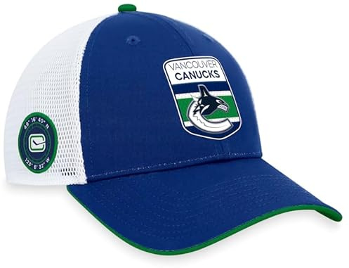 Fanatics Herren kompatibel mit Canucks Marke Navy 2023 NHL Draft On Stage Trucker verstellbare Mütze, Team-Farbe, EinheitsgröÃŸe