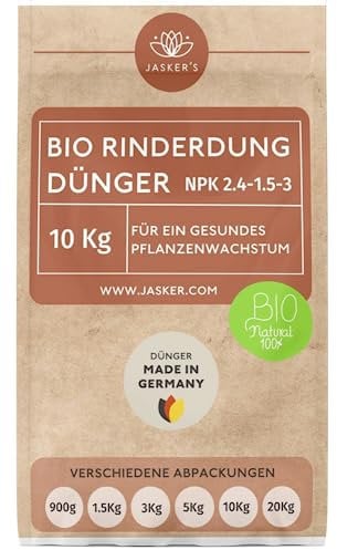 Bio Rinderdung Dünger 10Kg - Ideal als Naturdünger - 100% natürlich - Tierfreundlich