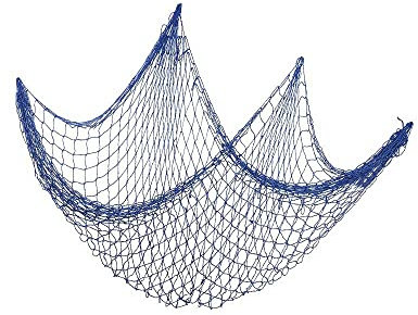 CwQisjk Fish Net Decorative Resilient Wall Hangings Exquisite Wall Decoration for Living Room and Children Playground Navigation style wall hanging decoration