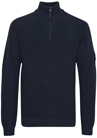 Indicode IDRevillan Herren Strickpullover Troyer Grobstrick Pullover