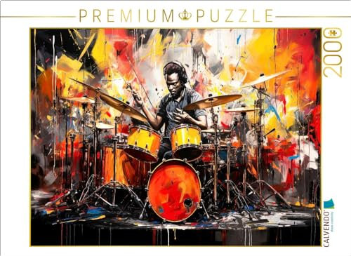 CALVENDO Puzzle Schlagzeug, Musik und kreatives Design beeindruckend vereint | Lege-Größe cm Foto-Puzzle für glückliche Stunden