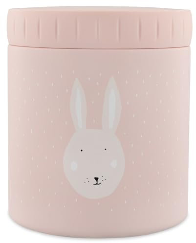 Trixie - Boîte à Repas Isotherme en Acier Inoxydable 500ml - Récipient Alimentaire pour Déjeuner/Goûter (Mrs. Rabbit (Lapin))
