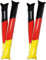 Selbstaufblasende Fanartikel Deutschland Klopfschlauch-Sticks Deutschland-Fahne Folien-Luftballon im Fußballdesign Innovative Fansets fürs Public Viewing