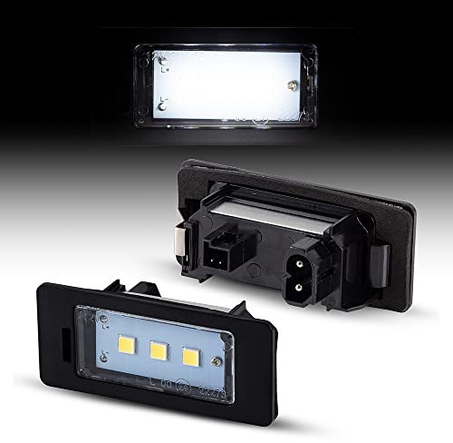 LLCTOOLS - Nummernschildbeleuchtung Langlebig & Effizient - Kennzeichenleuchte LED kompatibel mit BMW - Hochwertige Canbus LED Kennzeichenbeleuchtung - 2x Auto Kennzeichenleuchten mit E-Prüfzeichen