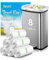 30 Liter 200 Counts Strong Unscented Medium Bin Bags,Fit 25,30,35L Rubbish can by Teivio, 8 Gallon Thick Bathroom Pedal Bin Liners, Plastic Bags for Home Office Kitchen, Clear