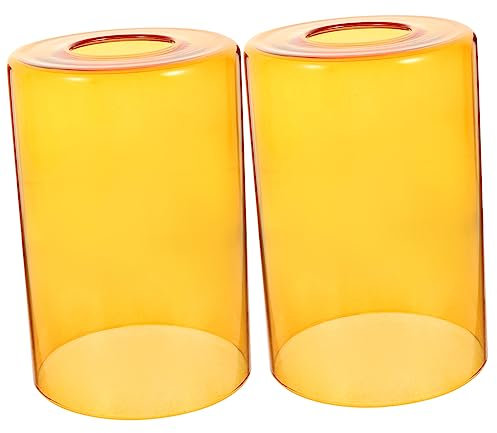 Homoyoyo 2 Pièces Abat-jour en verre teinté décoration intérieure abat-jour pour lampadaires abatjour abat jours petit abat-jour applique murale abat-jour lustre Abat-jour applique Un verre