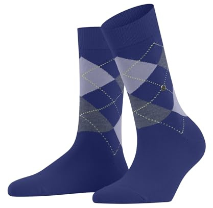 Burlington Damen Socken Queen W So Baumwolle gemustert 1 Paar, Blau Marine 6047, 36-41