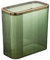 CUCUFA Poubelle Verte de la Poubelle de la Salle de Bain Verte canette Verte Transparente avec Couvercle, 12,2x6.1x11,8 Pouces