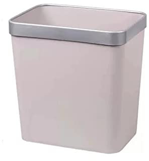 yixinzi-2024 Bote de Basura Cubo de Basura doméstico Simple Grande/pequeño, Cesta de Papel de desecho Rectangular sin Cubierta en Cocina y baño Papeleras(Grey,Pequeño)