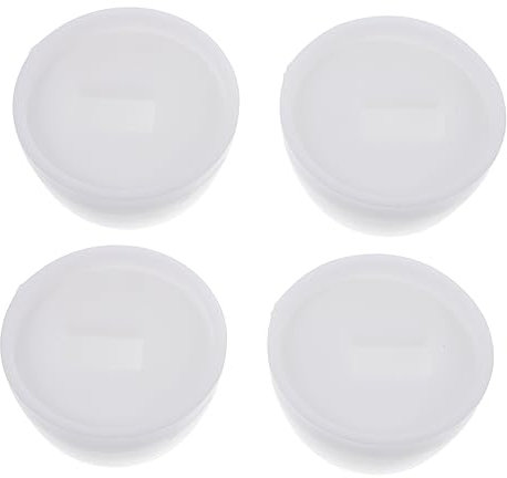 WHAMVOX Cache-boulon De Toilette En Plastique, Capuchon De Vis D'ancrage Pour Toilettes, Lot De 4 Paires, Accessoires De Fixation Pour Installation De Wc