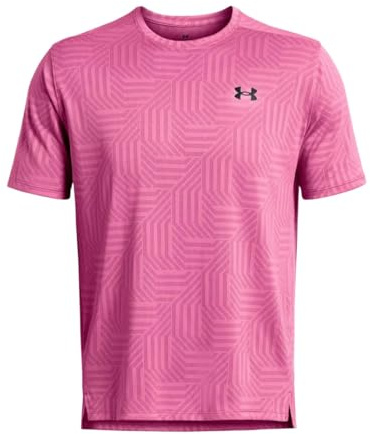 Under Armour - T-Shirt Tech GEOTESSA - Homme (S) (Rose)