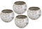 QUARKZMAN 4 Tazas de Té Chinas Japonesas de Cerámica 5.07 Oz Juego de Té Gong Fu Hecho A Mano de Cerámica con Esmalte Cambiante sin Asa para Té Mate Café Vino Bebida y Regalos, Beige