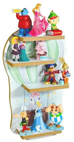 Smagnon Regal für die Toniebox und Tonie Figuren Motiv Ballon-Familie Kinderspielzeug (Nebenregal: Hase (Grün))