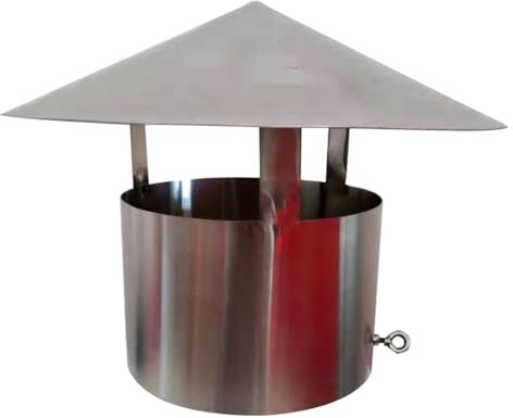 Generisch Chimney Caps, Vent Caps, Round Vent Cap, Roof Chimenea Cooker Hood, Pipe Cover, Heater Exhaust Protection Cap