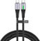 TECHGEAR USB C to USB C Charger Cable, [3m] 240W PD3.1 Type C Cable Super Fast Charging LED Light Indicator Cable for MacBook Pro, iPad Pro/Air, HP EliteBook, S25 S24 Ultra, iPhone 16, PS5 Switch etc