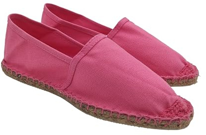 Espadrillas Uomo e Donna in Tela, Scarpe Estive Slip On, Classiche Espadrilles Basse Fondo in Gomma