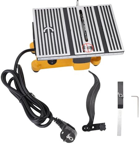 Marhynchus Macchina da Taglio Elettrica Compatta e Potente, Mini da Tavolo in Lega di Alluminio per Hobby Fai da Te, Lavorazione del Legno Fatta a Mano