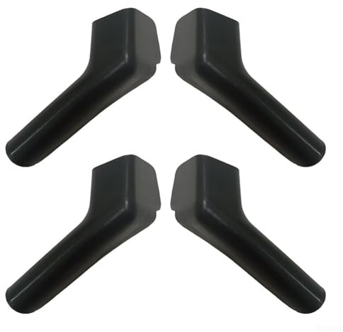 Beccucci per grondaie in ABS per camper, 4 pezzi, progettati per reindirizzare l'acqua piovana e proteggere la vernice del veicolo da macchie d'acqua e danni (nero)